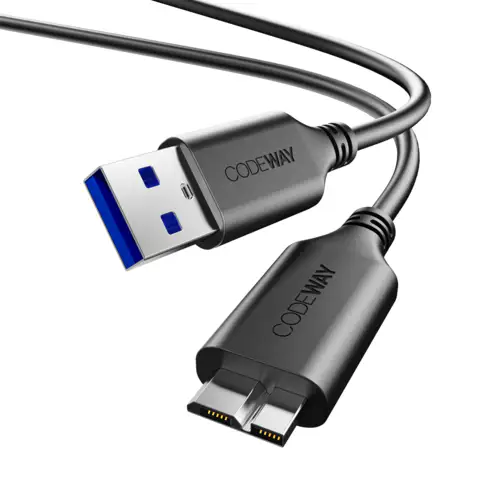 상품 이미지: 코드웨이 USB 3.0 A to 마이크로B 외장하드 케이블