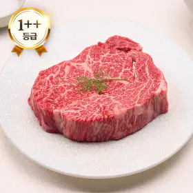 상품 이미지: (신선집중) 엄마네한우 1++등급 투뿔한우 등심/채끝 1KG (200g x 5팩)