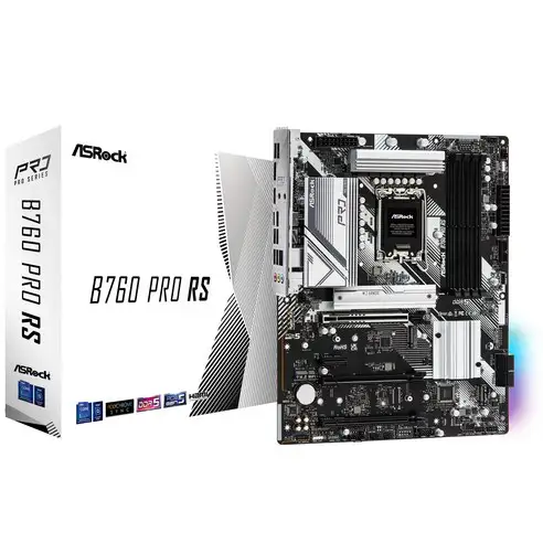 상품 이미지: ASRock 마더보드 B760 Pro RS Intel 제12세대 · 13세대 CPU(LGA1700) 대응 B760 칩셋 DDR5 ATX 마더보드 [국내 정규 대리점품]