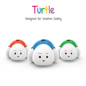 상품 이미지: 터틀 로봇 (블루/오렌지/그린) + USB 동글 (PC연결용) - 코딩교육 / 스크래치 엔트리 - 학교/돌봄/늘봄교실