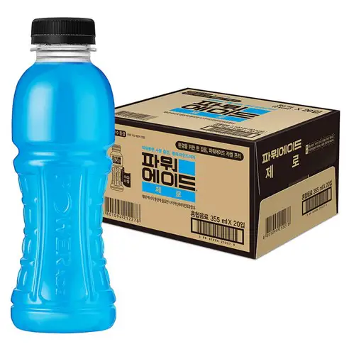 상품 이미지: 파워에이드 제로 무라벨, 355ml, 20개