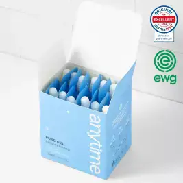 상품 이미지: 산부인과 입점 글리세린 없는 수용성 마사지젤 질 건조증 윤활제 러브젤 일회용 약국 애니타임 퓨어젤 21g 6개입