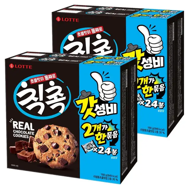 상품 이미지: 롯데제과 칙촉 오리지널, 168g, 4개