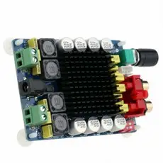 상품 이미지: XH-M510 앰프 보드 100W+100W - TDA7498 클래스D - 2채널 스테레오 - DC 15V~32V - 4~8옴 - 볼륨 RCA 입력 대형 방열판