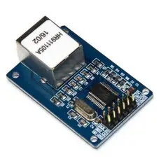 상품 이미지: ENC28J60 이더넷 모듈 - 아두이노용 SPI 인터페이스 - HR911105A RJ45 포함, 1개