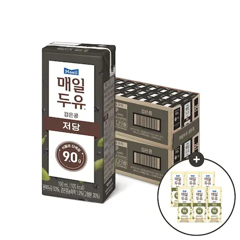 상품 이미지: *매일두유 검은콩 190ml 48팩+99.9 플레인 6팩 증정