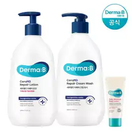 상품 이미지: [공식] 더마비 세라엠디 리페어 (로션 400ml+크림 워시 400ml)+튜브견본(랜덤)