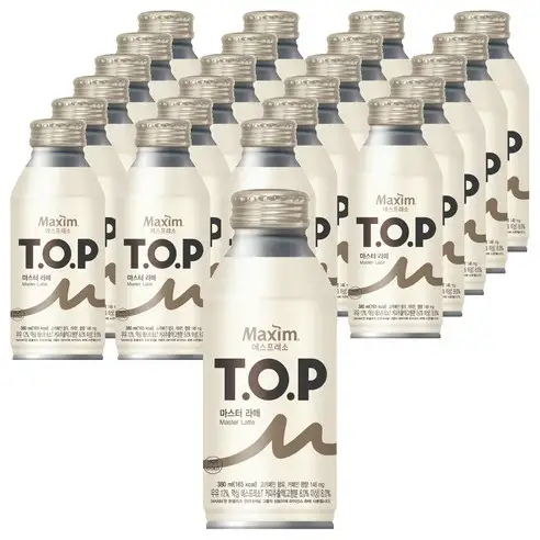 상품 이미지: 티오피 마스터 라떼 캔커피, 380ml, 24개