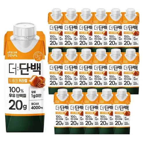 상품 이미지: 더단백 드링크 카라멜 헬스보충식품, 250ml, 18개