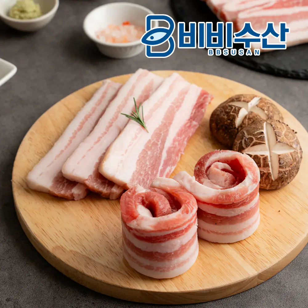 상품 이미지: 듀록 삼겹살 1kg 대패 구이용 냉동 수입 돼지고기