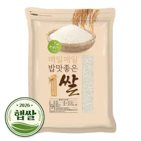 상품 이미지: 백미 쌀 5kg / 2026년 햅쌀 / 상등급 / 10kg 구매시 사은품 증정