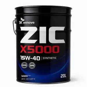 상품 이미지: ZIC 지크 X5000 15W40 20리터