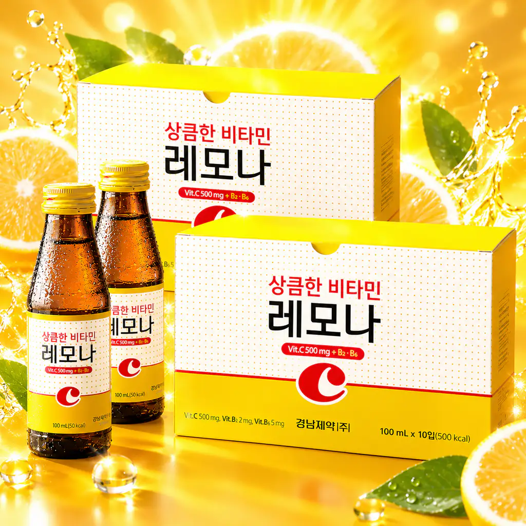 상품 이미지: 경남 상큼한 레모나 비타민 음료 100ml 20개입 활력 충전 피로회복 마시는 비타민