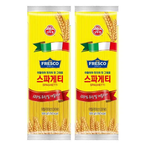 상품 이미지: 오뚜기 프레스코 스파게티 면, 500g, 2개