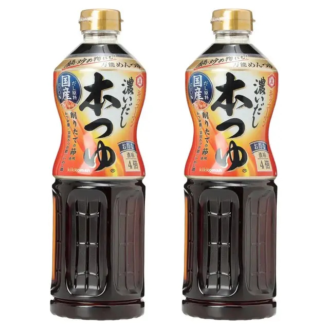 상품 이미지: 일본 기꼬만 진한 국물 혼쯔유 간장, 1L, 2개