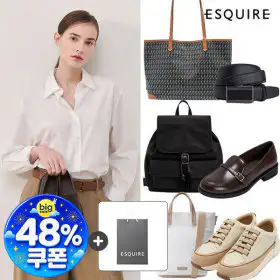 상품 이미지: 에스콰이아 한가위 초특가 만원대~ 남녀 가방/벨트/스니커즈/구두 외 무배+쇼핑백 증정 (최대~48%쿠폰)