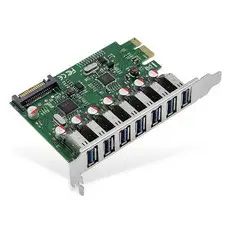 상품 이미지: 랜스타 PCI-E USB 3.0 7포트 확장 카드 허브 LS-PCIE-EX307, 1개