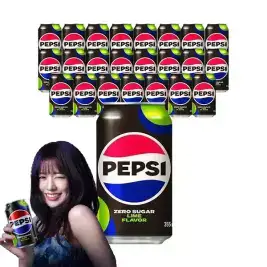 상품 이미지: [펩시] 펩시콜라 제로슈거 라임향 355ml, 24개