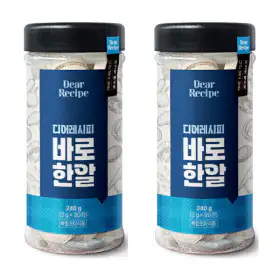 상품 이미지: 디어레시피 바로한알 코인 육수 멸치 동전 80정 x2개 (160정)