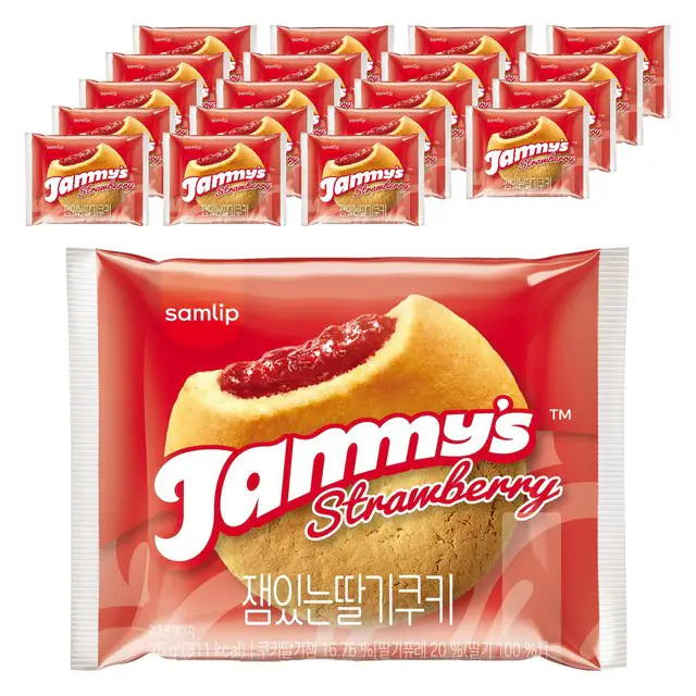 상품 이미지: 재미스 잼있는 딸기 쿠키, 75g, 20개