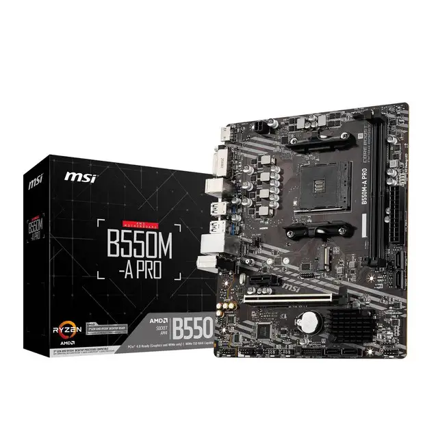 상품 이미지: MSI B550M-A 프로 메인보드 64GB 소켓 AM4 DDR4 마이크로 ATX