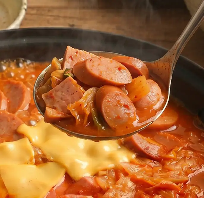 상품 이미지: 극소수 햄폭탄 부대찌개 밀키트 국내산 소세지 전골 1인분 혼밥 야식 캠핑 수제 간편식