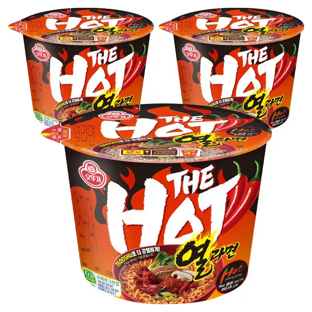 상품 이미지: 오뚜기 더 핫 열라면 용기 105g, 3개