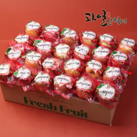 상품 이미지: (신선집중) 세척사과 껍찔째먹는 사과 가정용 4.5kg / 24과내외