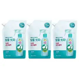 상품 이미지: 온더바디 발을씻자 코튼풋샴푸 리필 레몬 500ml, 3개