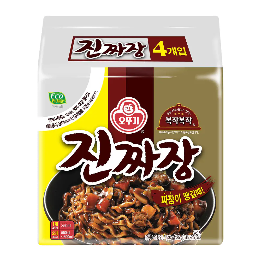 상품 이미지: 오뚜기 진짜장 135g, 4개