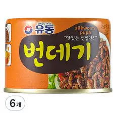 상품 이미지: 유동 번데기 통조림, 130g, 6개