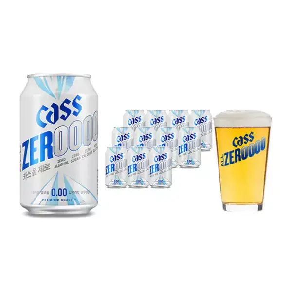 상품 이미지: 카스올제로(0.00) 330ml 24캔+올제로 전용잔1개