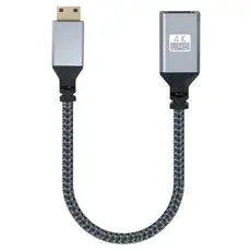 상품 이미지: 컴스 미니 HDMI 변환 케이블 젠더 Mini 4K 60Hz UHD 20cm, BD834, 1개