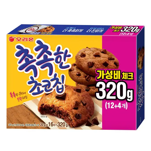상품 이미지: 촉촉한초코칩, 320g, 1개