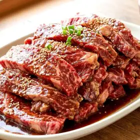 상품 이미지: 대용량 1KG 국대 황제 양념 소갈비살 구이 1kg (5인분 구성)