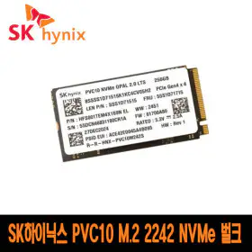 상품 이미지: SK하이닉스 PVC10 M.2 2242 NVMe 벌크 (256GB) T