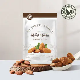 상품 이미지: 산과들에 출고당일볶는 25년산 당일볶음아몬드 1kg (500g+500g) 햇아몬드