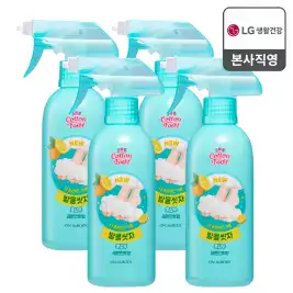 상품 이미지: 온더바디 코튼풋 발을씻자 풋샴푸 레몬 발샴푸 385ml 4개