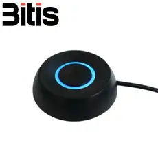 상품 이미지: PC 컴퓨터 외부 전원버튼 전원스위치 원형, 블랙, 1개