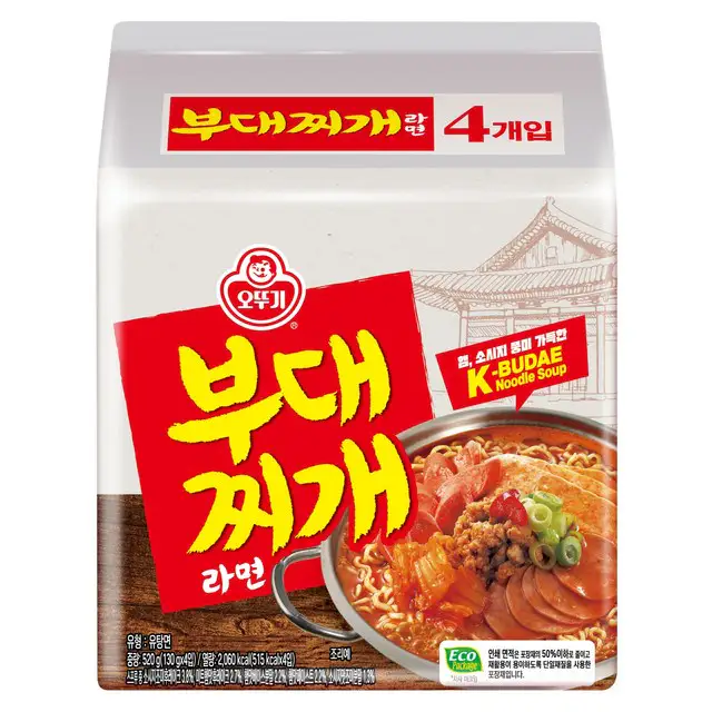 상품 이미지: 오뚜기 부대찌개라면 130g, 4개