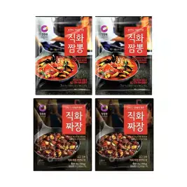 상품 이미지: 청정원 직화짬뽕분말 96g, 2개 + 직화짜장분말 80g, 2개
