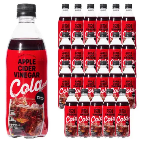 상품 이미지: 클룹 애사비소다 제로 콜라, 500ml, 24개