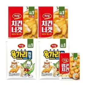 상품 이미지: 용가리치킨 300g 2봉+치킨너겟 300g 2봉 +팝콘치킨180g 1봉