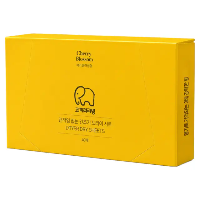 상품 이미지: 코끼리리빙 퍼퓸 드라이 건조기 시트 섬유유연제 블라썸 본품, 1개, 40개입