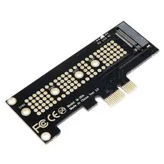 상품 이미지: 컴스 PCI Express 변환 컨버터 M.2 NVME Key M to PCI-E 1x 변환 카드, IF796, 1개