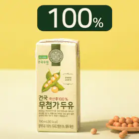 상품 이미지: 국산콩100% 건국무첨가두유 32입 /콩물/무첨가두유 100% 콩물원액두유순수한맛무가당무설탕저지방 고단백