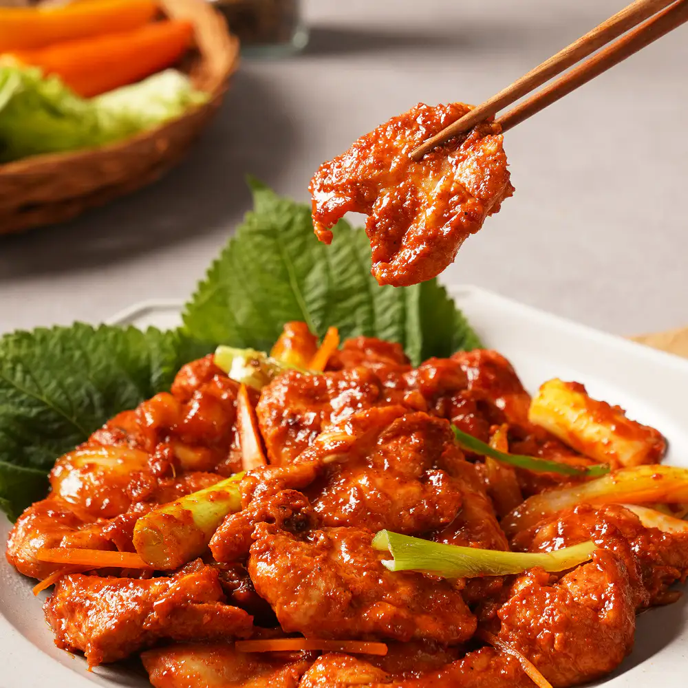 상품 이미지: 정담은 춘천닭갈비 500g 2팩 양념 닭갈비 캠핑음식