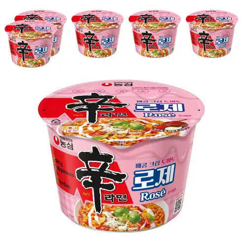 상품 이미지: 신라면 로제 큰사발면 108g, 6개