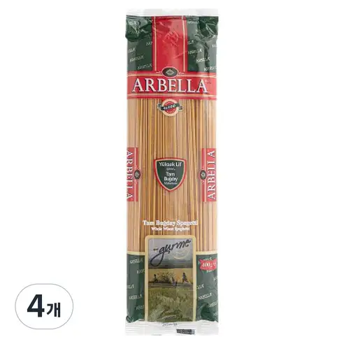 상품 이미지: 아르벨라 통밀 스파게티, 4개, 400g