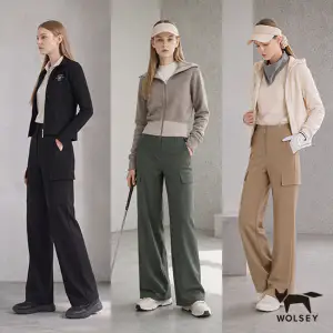상품 이미지: Wolsey26FW 울시 여성 세미 와이드 카고 팬츠